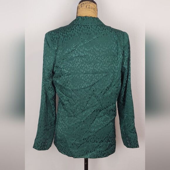 L*Space Green 100% Viscose Bennytt Blazer Sz 2 NEW Ultramarine - Picture 4 of 14